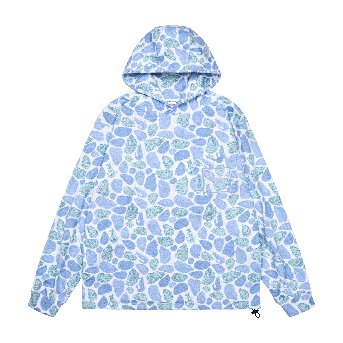 Blue Oyster Camo T-Shirt Hoodie
