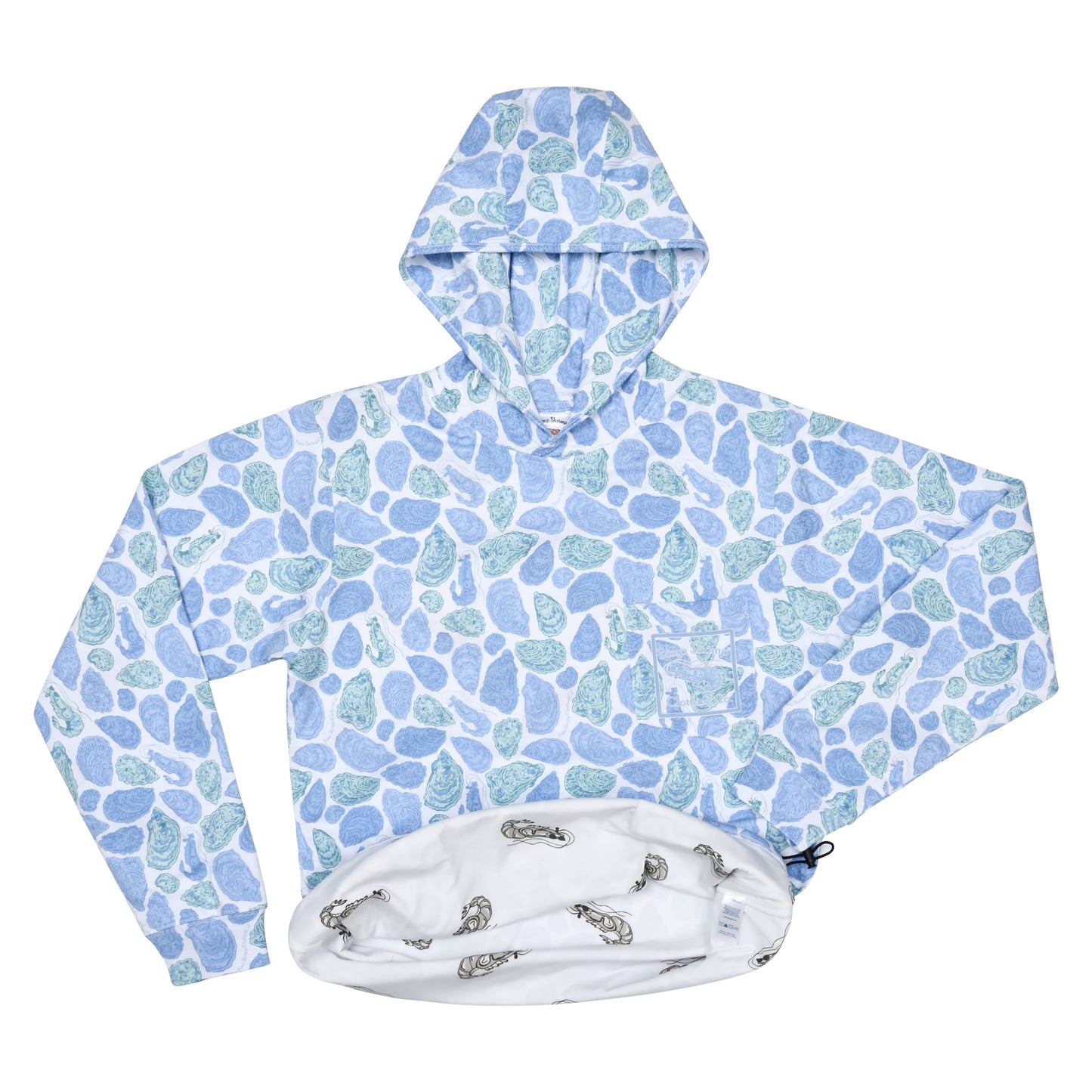 Blue Oyster Camo T-Shirt Hoodie