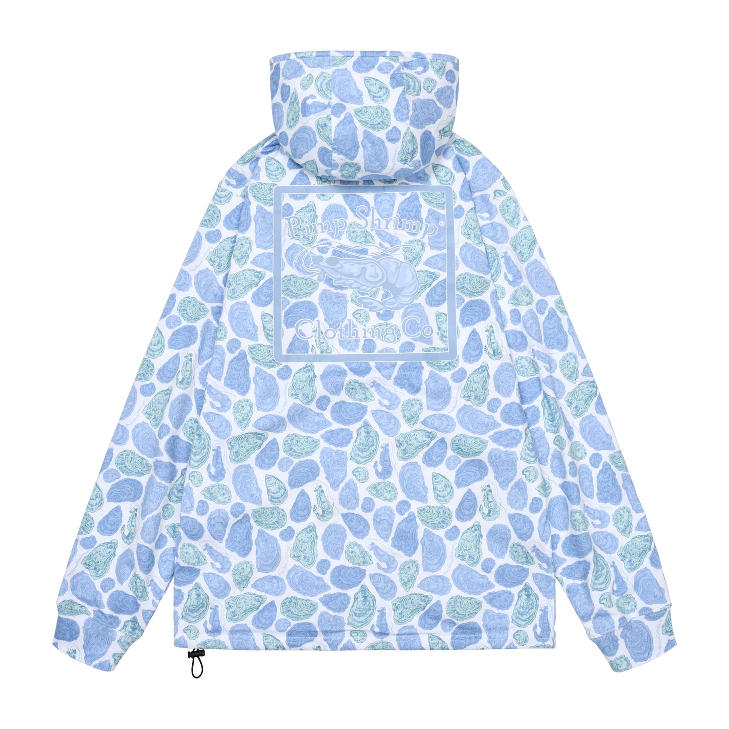 Blue Oyster Camo T-Shirt Hoodie