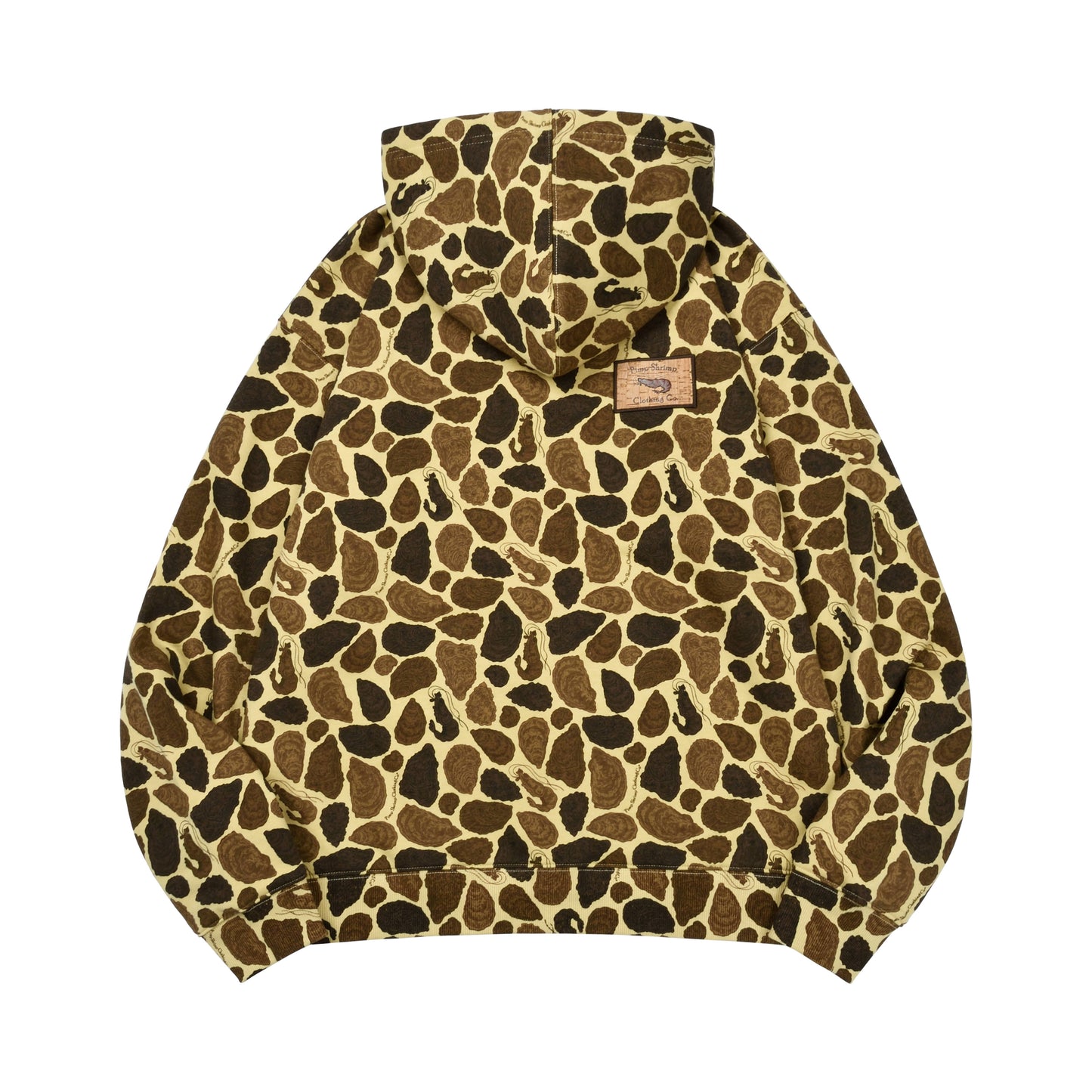 Brown Oyster Camo Mid-Weight Hoodie