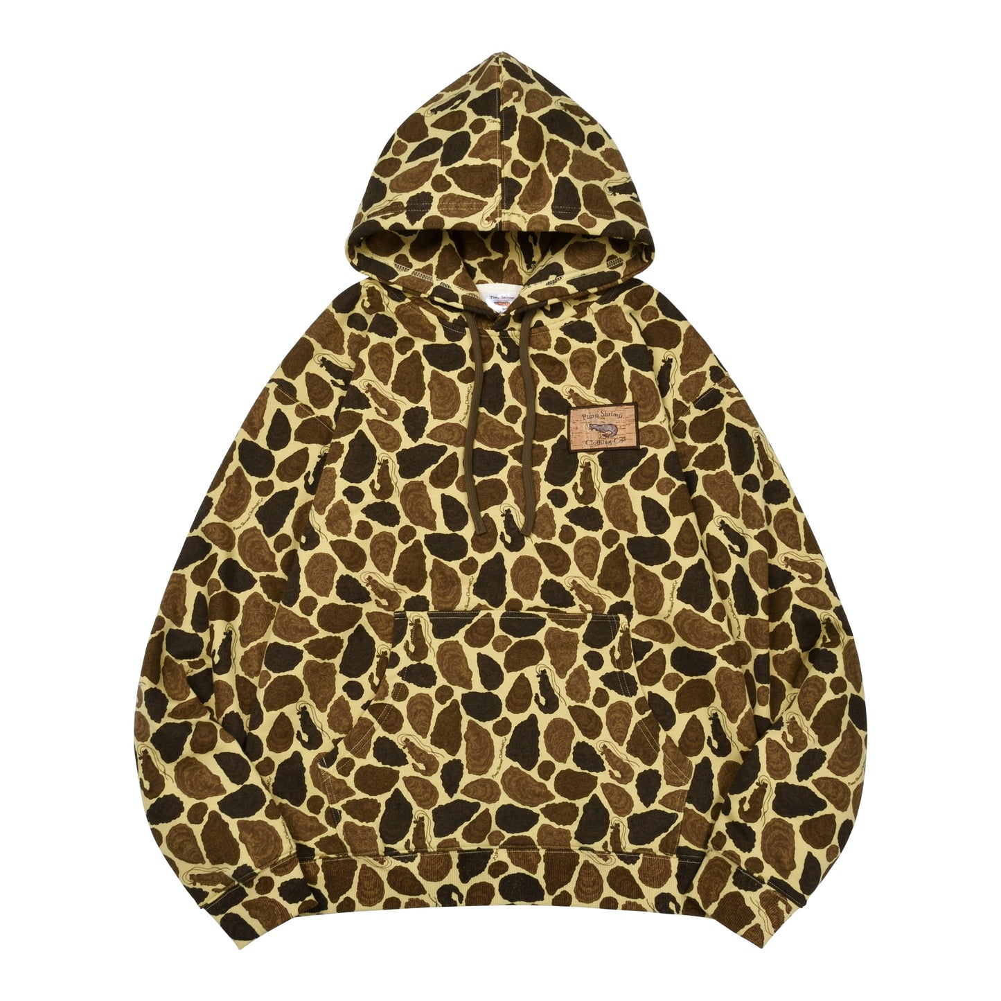 Brown Oyster Camo Mid-Weight Hoodie