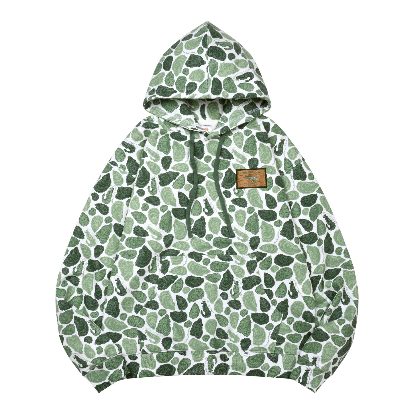 Green Oyster Camo Mid-Weight Hoodie