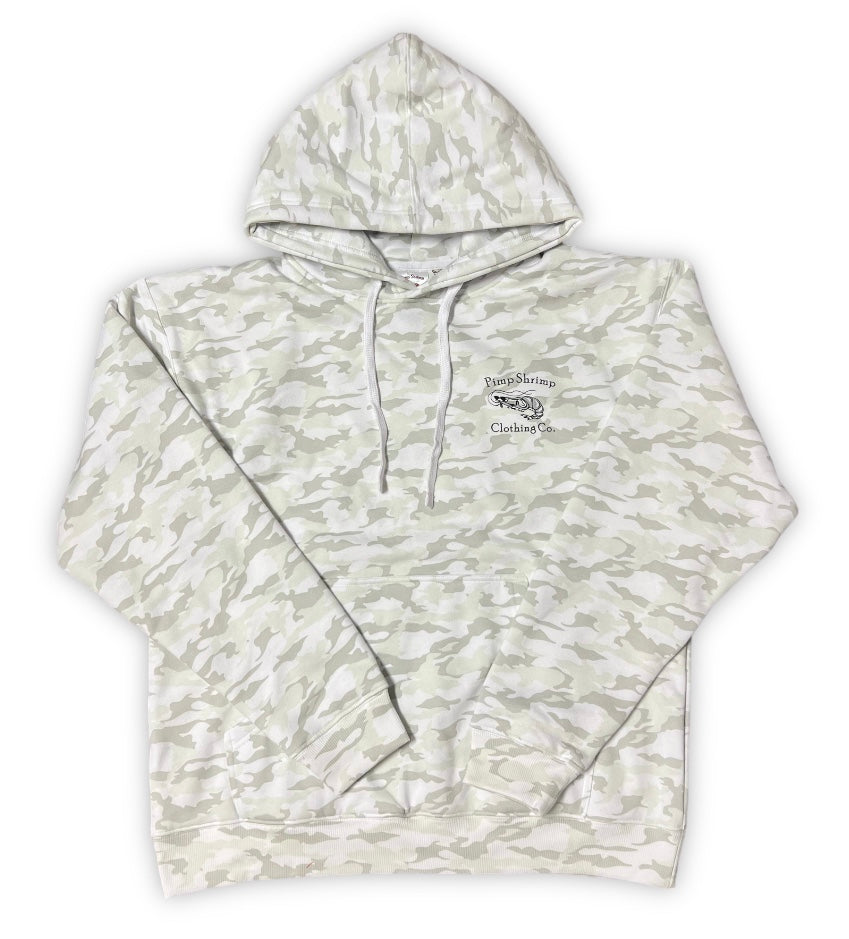 White Camo Mid-Weight Hoodie