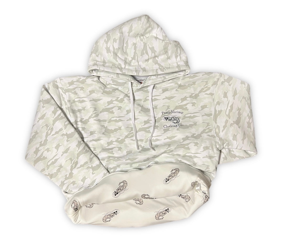 White Camo Mid-Weight Hoodie