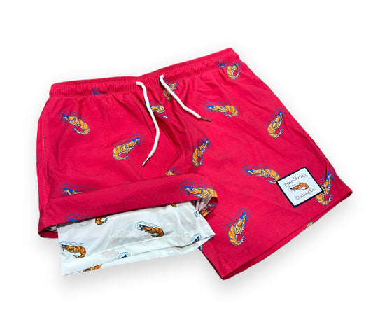 Men's Swim Shorts - Crimson