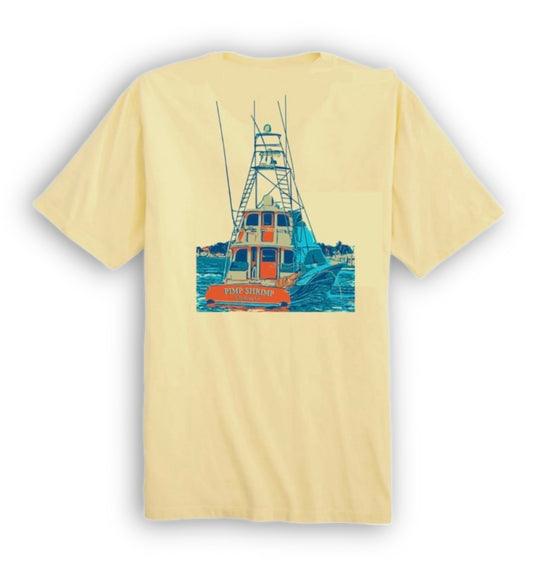 Sportfisher Short Sleeve Pocketed T-Shirt - Yellow