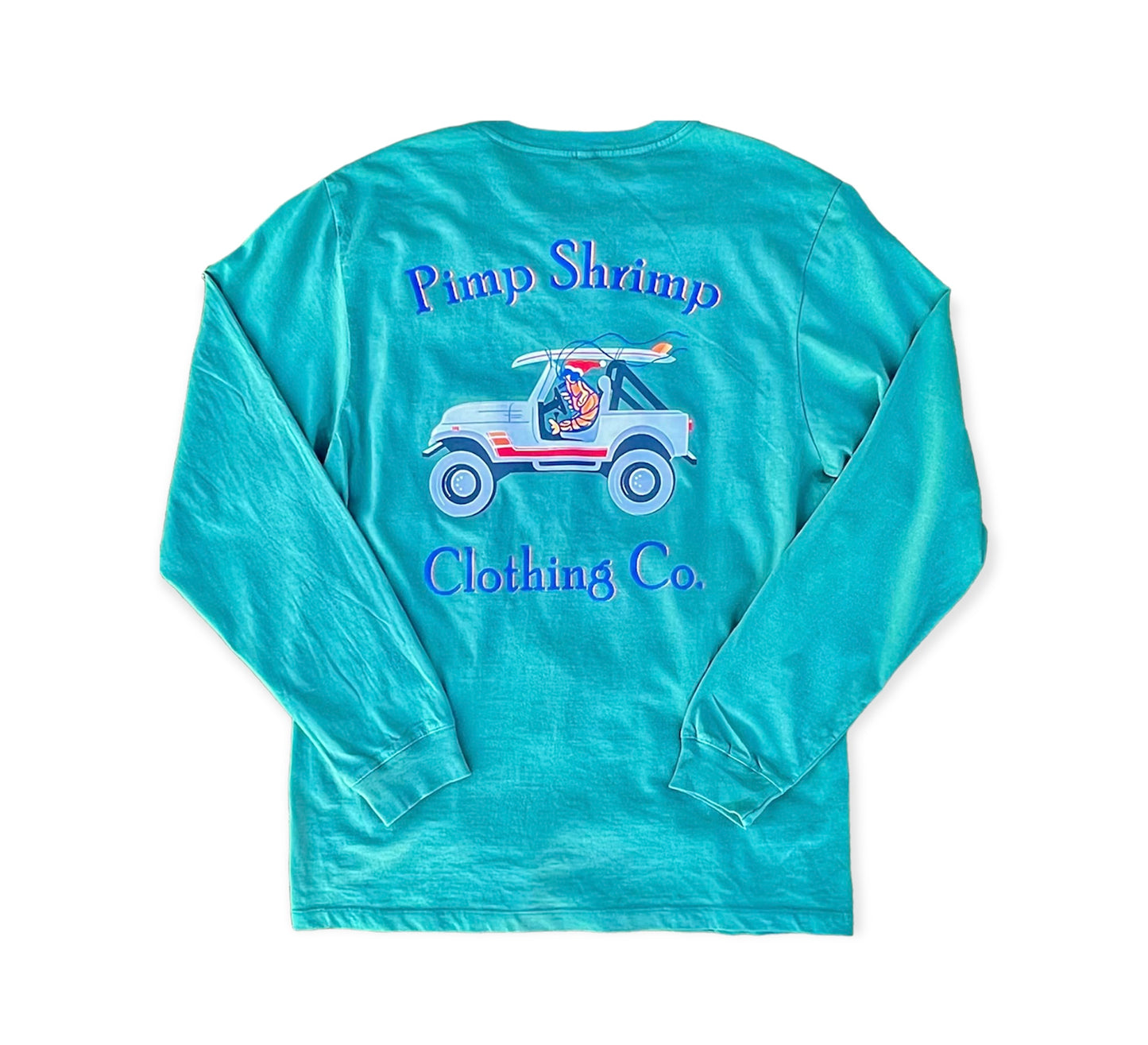 Long Sleeve Off Road Santa Pocketed T-Shirt