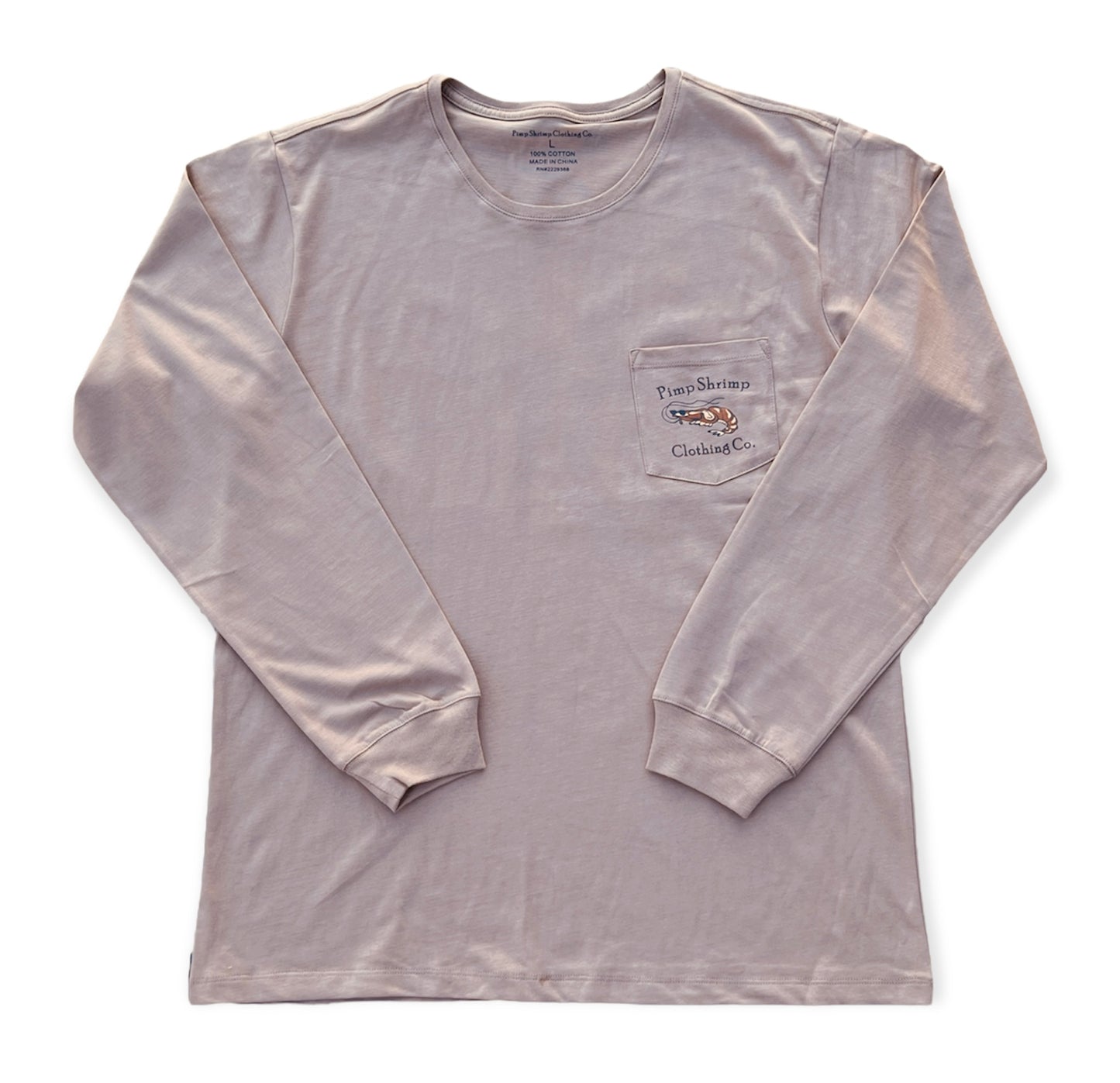 The Camo-Back Long Sleeve Pocketed T-Shirt