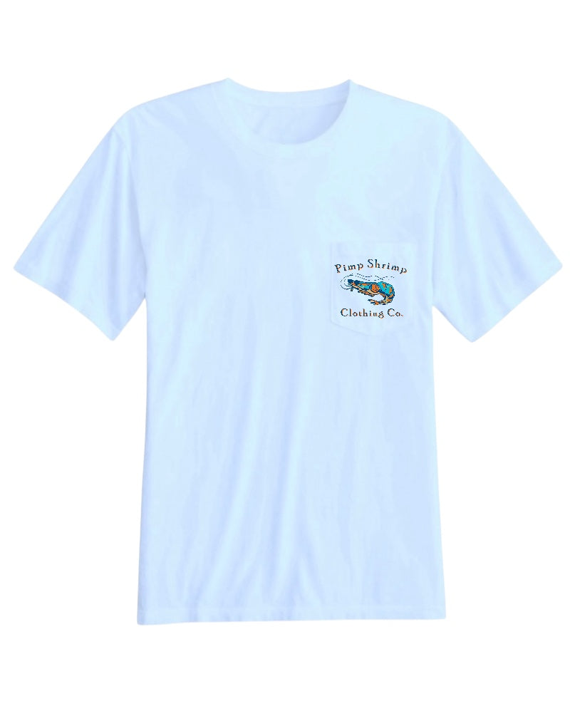 "The Wade" Short Sleeve Pocketed T-Shirt - Chambray