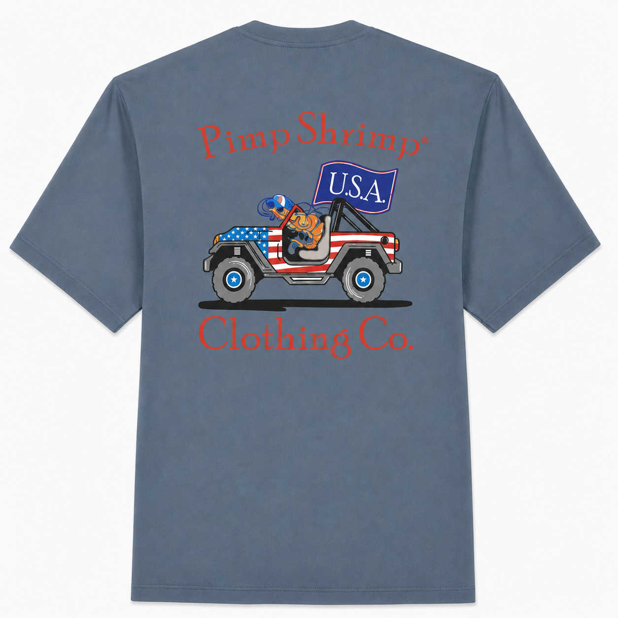 "Off-Road American" Short Sleeve Pocketed T-Shirt