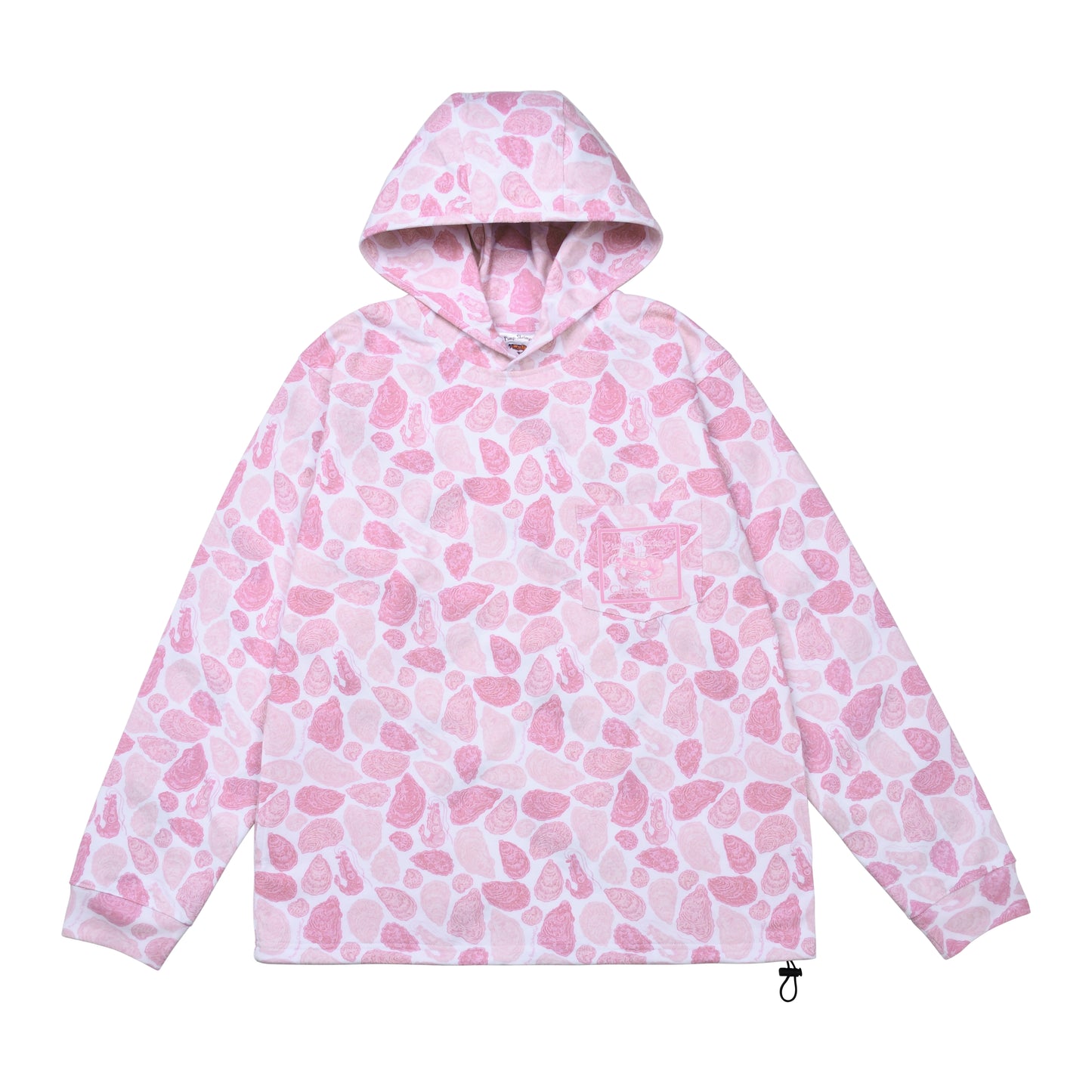Pink Oyster Camo T-Shirt Hoodie
