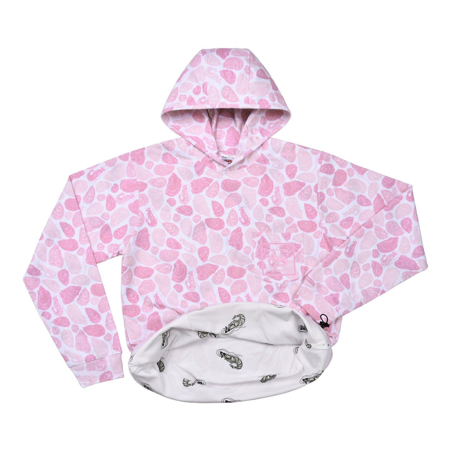 Pink Oyster Camo T-Shirt Hoodie