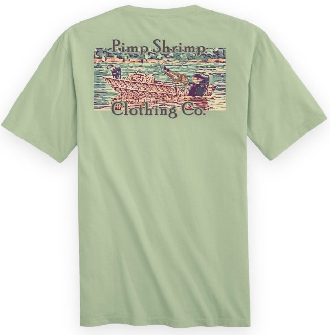 Jon Boat Short Sleeve Pocketed T-Shirt