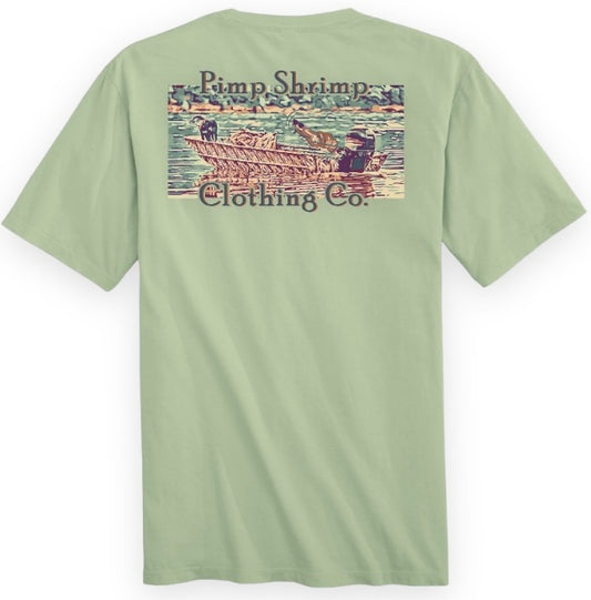 Jon Boat Short Sleeve Pocketed T-Shirt