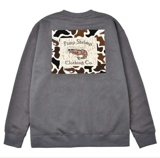 Crewneck - Charcoal Camo-Back