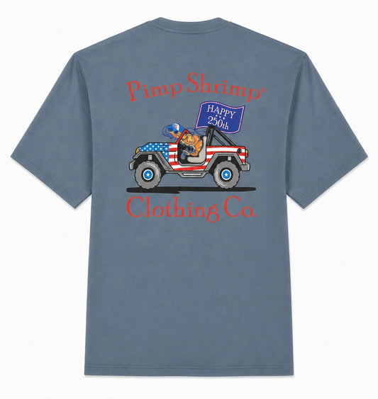 "Off-Road American" Short Sleeve Pocketed T-Shirt
