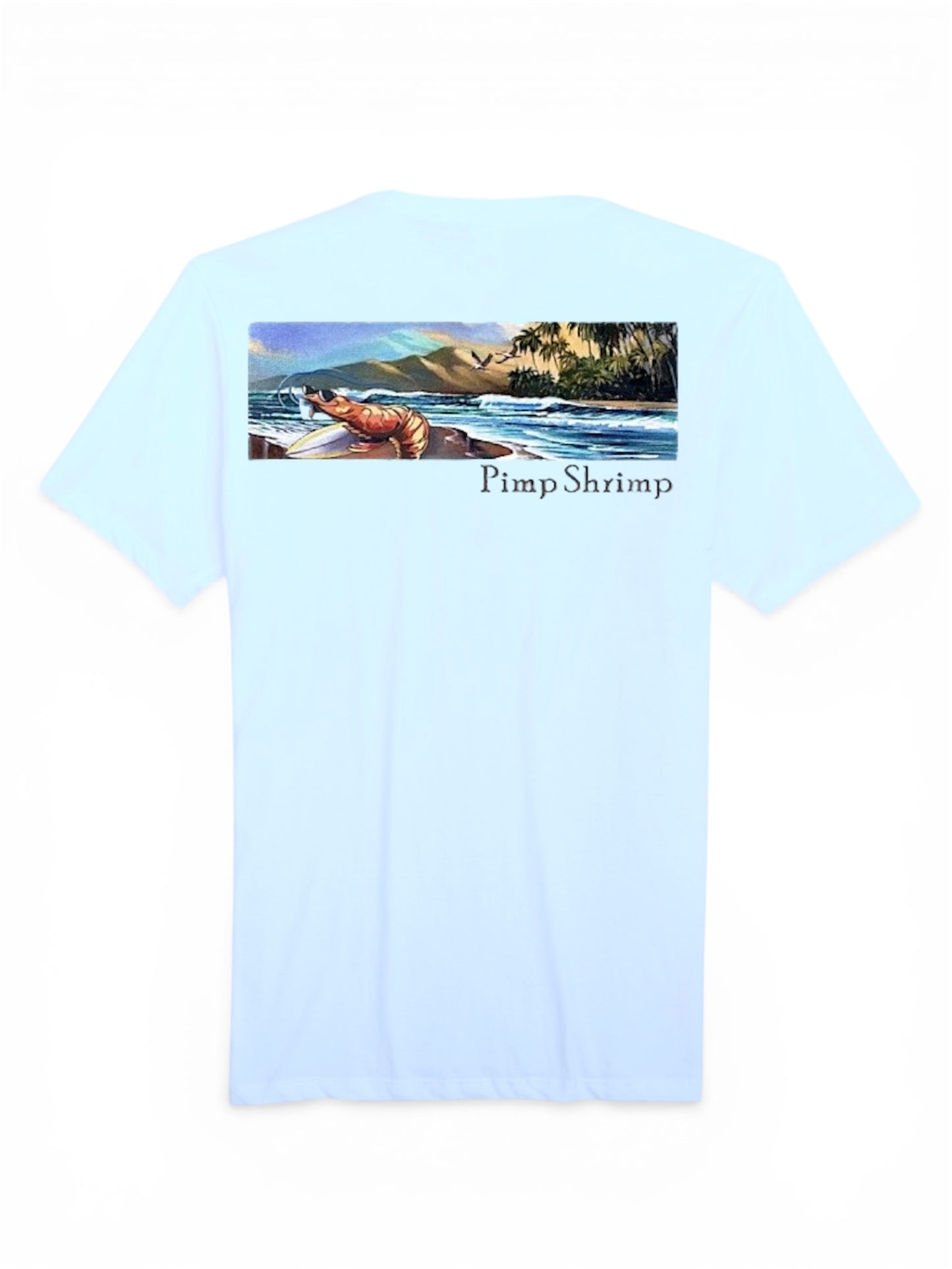 "The Wade" Short Sleeve Pocketed T-Shirt - Chambray