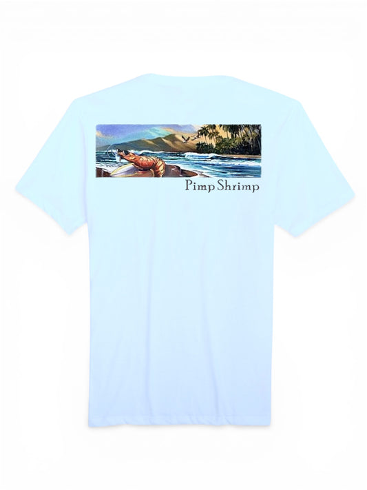 "The Wade" Short Sleeve Pocketed T-Shirt - Chambray