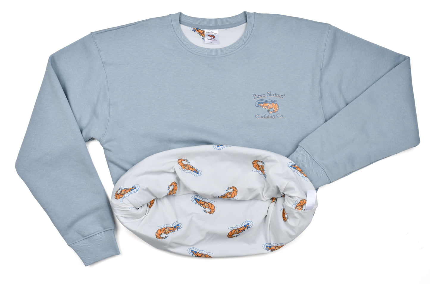 Original Logo Crewneck - Misty Blue