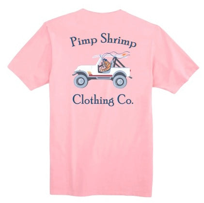 Youth Pink Off-Road Short Sleeve Pocket T-Shirt