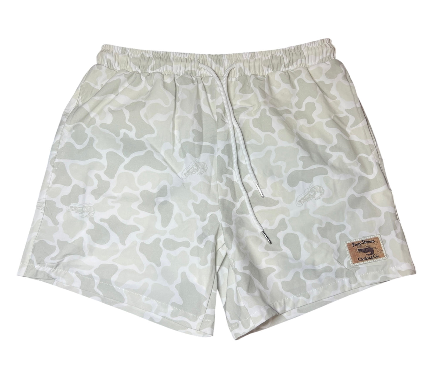 Men's Swim Shorts - New School Camo White