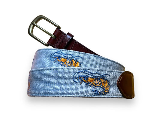 Pimp Shrimp Needlepoint Belts